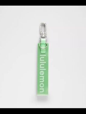 Lululemon Never Lost Keychain NWT Citra Lime/White